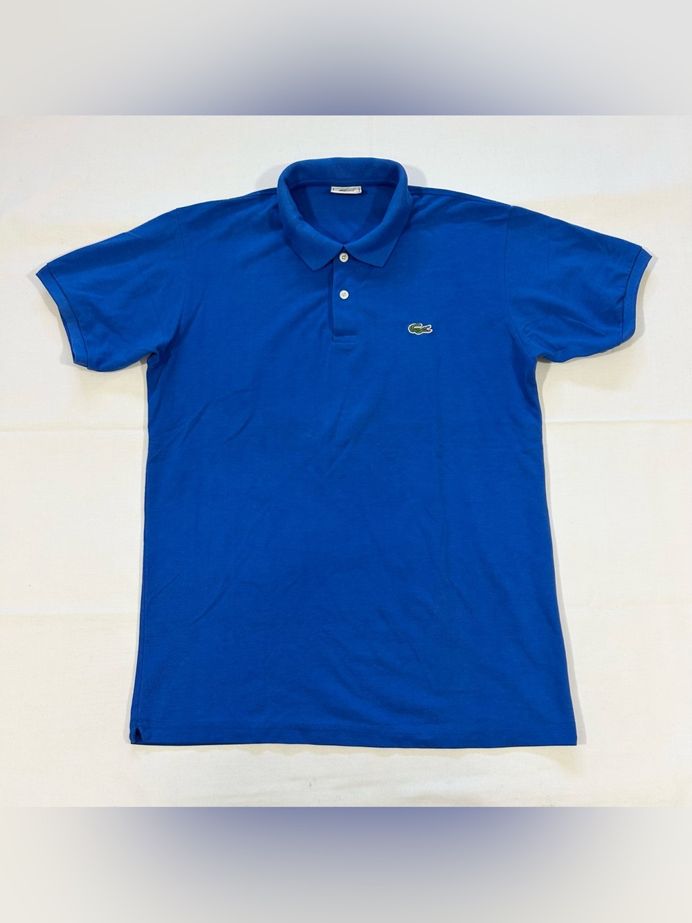 Lacoste Polo Shirt Golf Rugby Mens Size 6 Crocodile Blue Color 5191L Preppy EUC